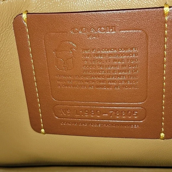 Coach Courier Brown Leather Shoulder Bag with Equestrian-Inspired Design - Picture 2 of 7